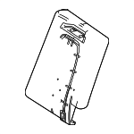 2439302600 - Body: Seat Back Pad for Mercedes-Benz Image