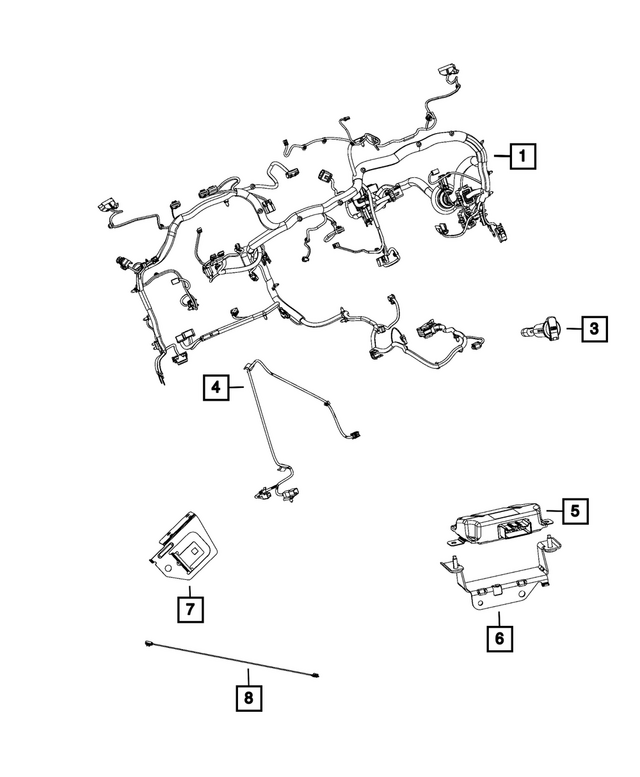 68207236AD - Electrical: Instrument Panel Wiring for Mopar Image image