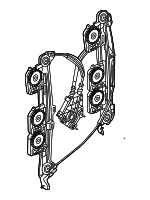 51354876379 - Body: Window Regulator for BMW: 228i Gran Coupe, 228i xDrive Gran Coupe, M235i xDrive Gran Coupe Image