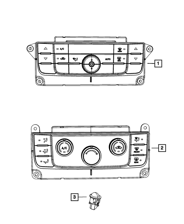 55111924AG - : A/C And Heater Control for Mopar Image