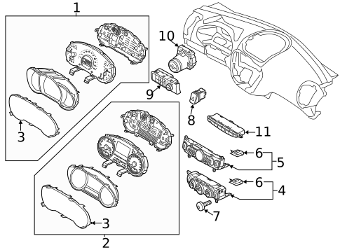Cluster & Switches for 2017 Kia Soul #0