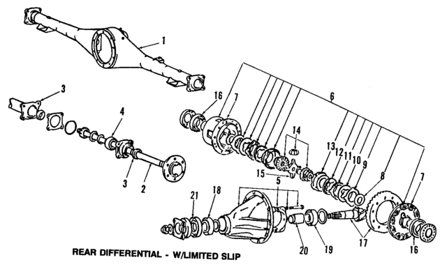MB598324 - Universals &amp; Rear Axle: Axle Housing for Mopar Image