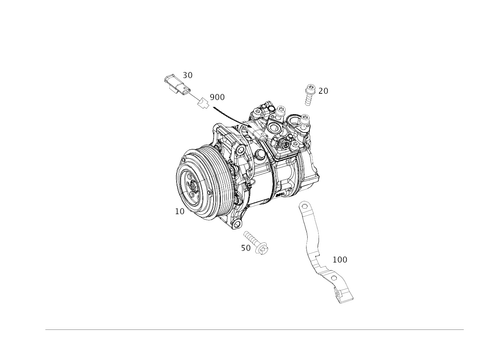 Refrigerant Compressor for 2020 Mercedes-Benz C43 AMG #0