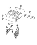 6XX04TX7AA - Interior Trim: Cover Plug for Jeep: Grand Cherokee L Image
