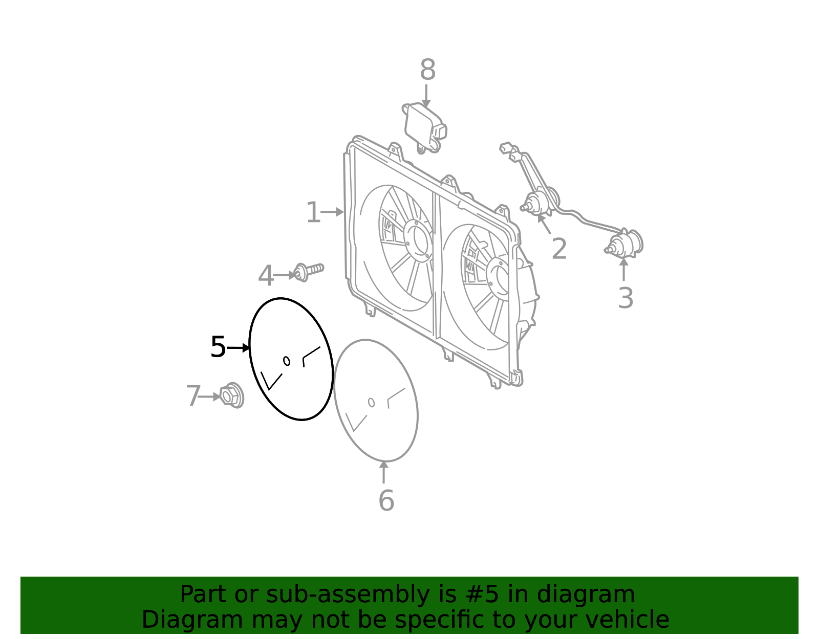 Toyota OEM Fan Blade 16361-20250 | Toyota OEM Parts Giant