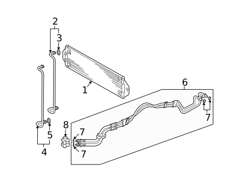 Trans Oil Cooler for 2005 Volkswagen Touareg #0