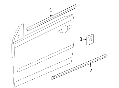 Exterior Trim - Door for 2009 Pontiac G6 #0