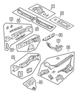 4814493AD - Frames and Bumpers: Front Seat Reinforcement for Mopar Image