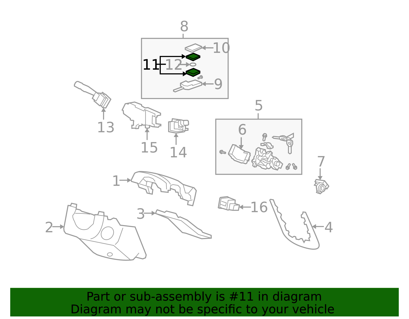 72147-STX-A51 - 2010-2013 Acura MDX - Module Assembly, Keyless