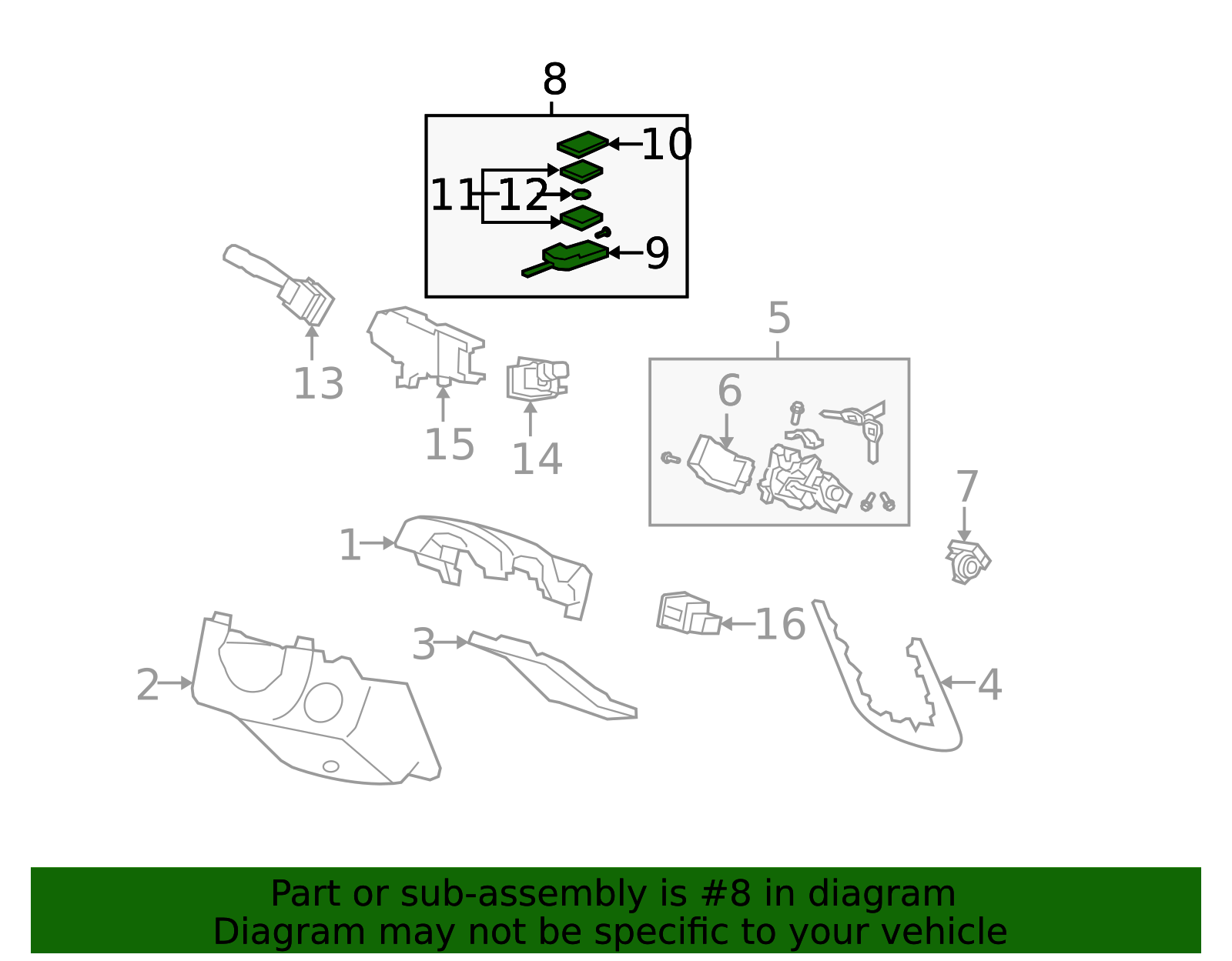 2007-2009 Acura MDX Key 35111-STX-329 | Parts Performance