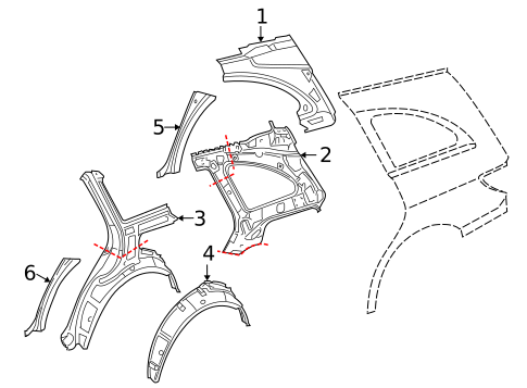 Inner Structure for 2007 Mercedes-Benz R 63 AMG&reg; #0