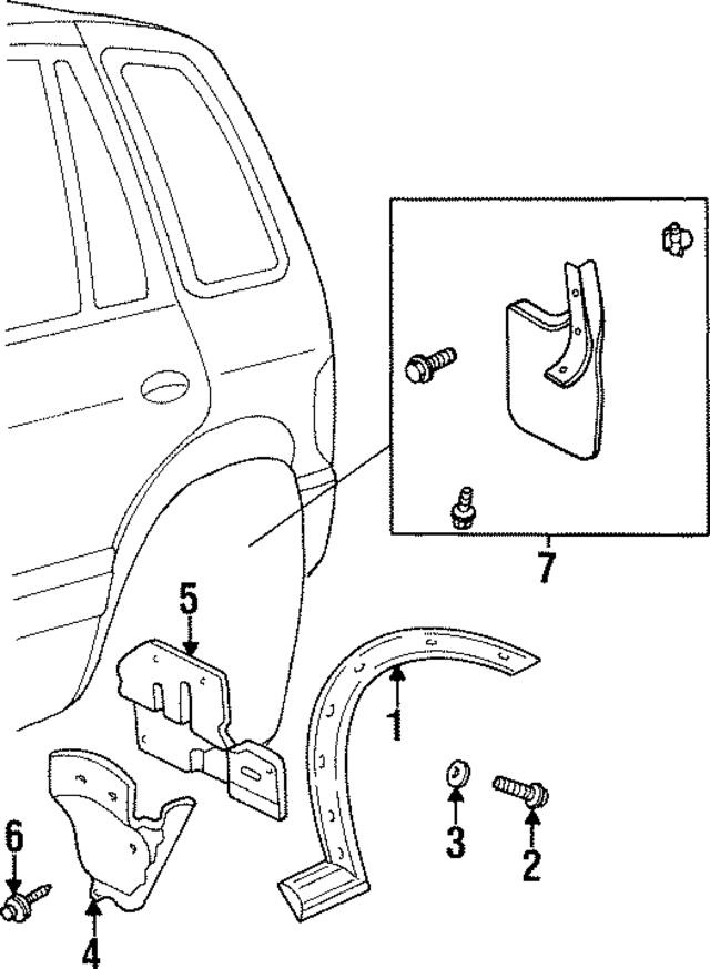 K01851825D - : Fender Liner for Kia Image