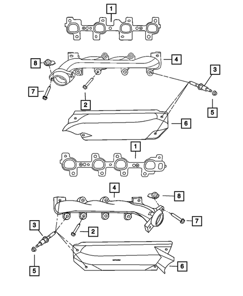 Manifolds and Vacuum Fittings for 2009 Chrysler Aspen #0