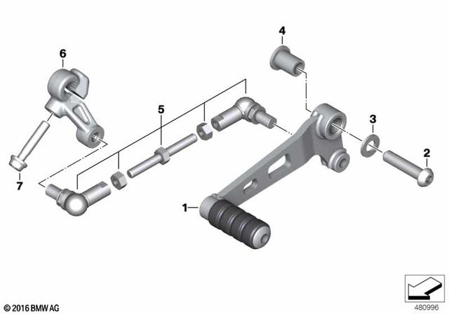 23418557752 - : Shift Lever for BMW-Motorrad Image