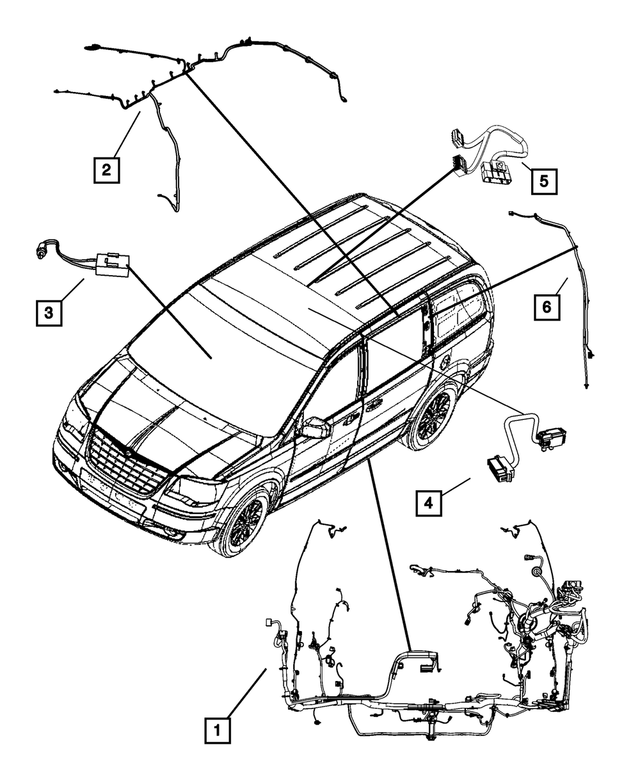 68031027AD - Electrical: Unified Body Wiring for Chrysler: Town &amp; Country | Dodge: Grand Caravan Image