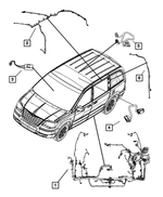 4869886AD - : Body Wiring for Chrysler: Town &amp; Country | Dodge: Grand Caravan Image