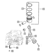68014992AA - 6.7L Turbo Diesel; Engine: Piston Pin for Mopar Image