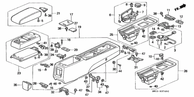 Console for 1997 Acura TL #0