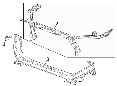 Radiator Support for 2018 Cadillac XT5 #0