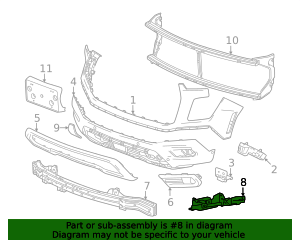 2025-2026 GMC Bumper Cover Reinforcement 85547943 GM | GMPartsDirect.com