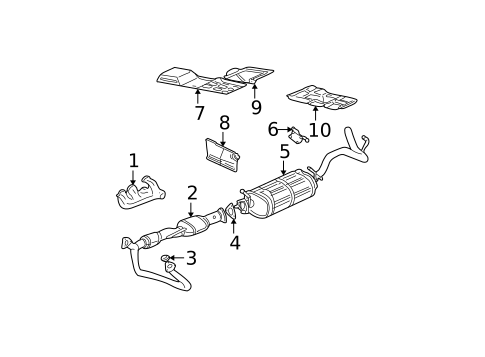 Exhaust Manifold for 2001 GMC Safari #0