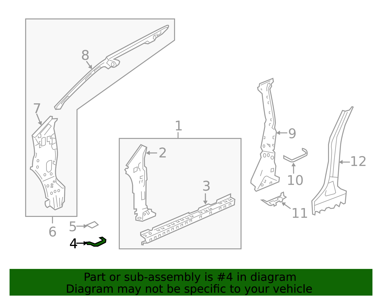 63537-T0G-A01 - High-Quality Rocker Panel Reinforcement Bracket for ...