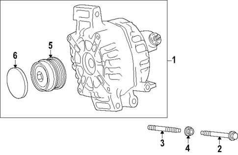 Alternator for 2025 Lexus NX350h #1