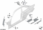 41007248640 - Bodywork: Moulded Part F Wheel Housing Supp.,Right for BMW Image