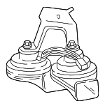 3W1Z13832AA - Electrical: Horn for Ford: Crown Victoria | Lincoln: Town Car | Mercury: Grand Marquis, Marauder Image