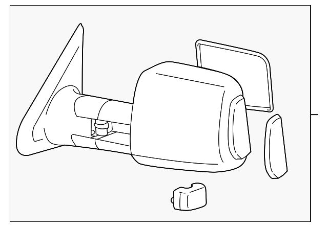 TOYOTA TUNDRA 純正ドアミラー 2007-2021 Toyota Right Outer Door Mirror Assembly Tundra