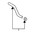 2546837202 - Cooling System: By-Pass Hose for Kia Image