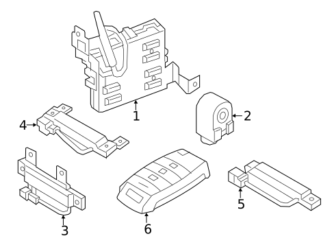 Keyless Entry Components for 2020 Kia Sportage #0