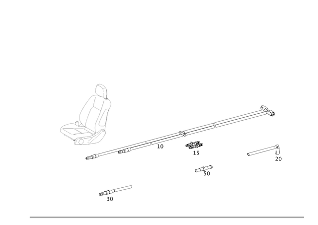 207800021564 - Vacuum System/Hydraulic System: Line for Mercedes-Benz: E550 Image image
