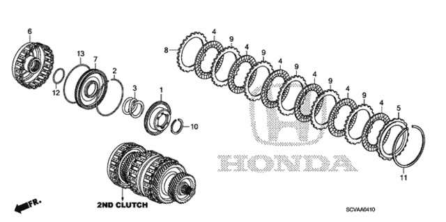AT Clutch (2nd) for 2007 Honda Element #0