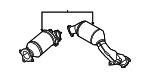 80A254253 - : Catalytic Converter for Audi: Q5, Q5 Sportback Image