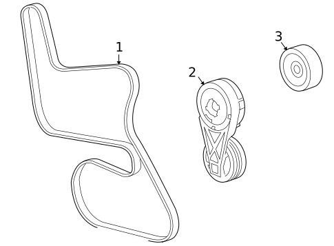 Belts & Pulleys for 2007 Buick Terraza #0