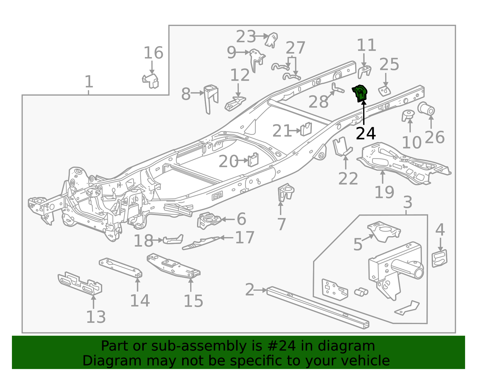 2023-2026 GM Shock Bracket 85654516 GM | GMPartsDirect.com