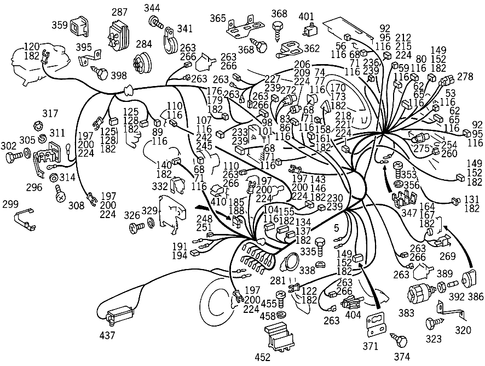 Main Cable Harness for 1988 Mercedes-Benz 300SE #0