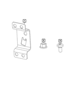 5148104AA - Electrical: Engine Wiring Bracket for Mopar Image