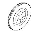 95B615601E - : Disc Brake Rotor for Porsche: Macan Image