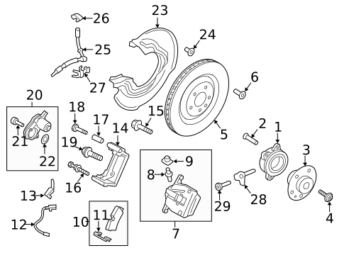 Hubs & Related Components for 2017 Porsche Macan #1