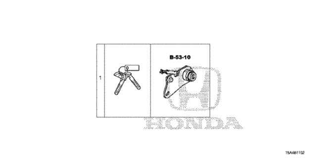 Key Cylinder Set (Smart) for 2016 Honda Fit #0