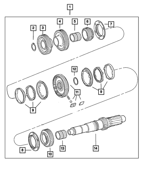 Gear Train for 2015 Jeep Wrangler #2