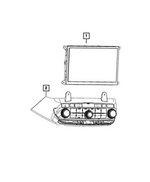 68433499AI - Interior Trim: Display W/o Bezel Center Stack for Mopar Image