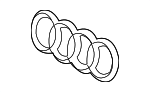 8W0853736B2ZZ - Accessories: Grille Emblem for Audi Image