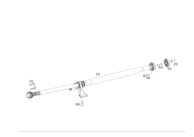 2464110200 - Propeller Shaft: Mounting Plate for Mercedes-Benz: GLA250 Image image