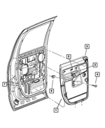 5JV20BD5AC - Interior Trim: Rear Door Trim Panel, Right for Mopar Image