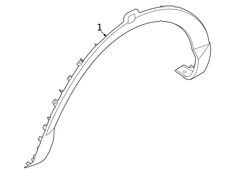 Exterior Trim - Fender for 2022 Hyundai Santa Cruz #0