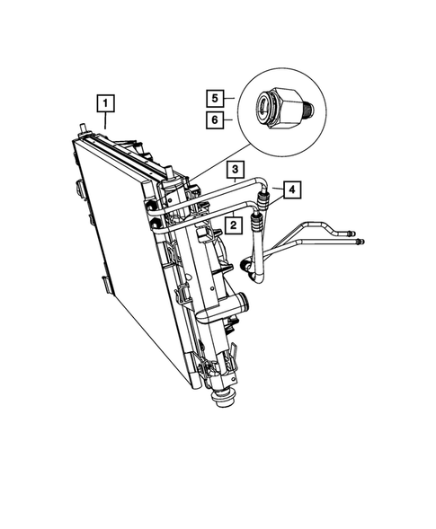 Lines, Transmission Oil Cooler for 2007 Chrysler Sebring #0