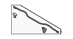 KBB356760 - Body: Rear Weather-strip for Mazda Image